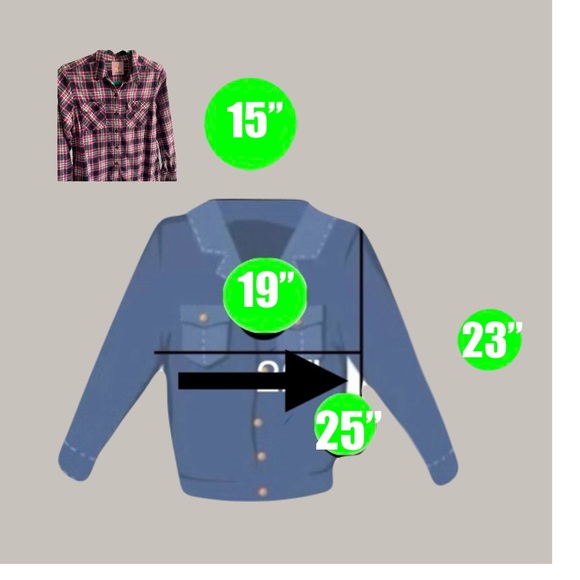 Upcycled Purple Flannel Button Down with Homemade Floral Appliquép on Back - Picture 10 of 10